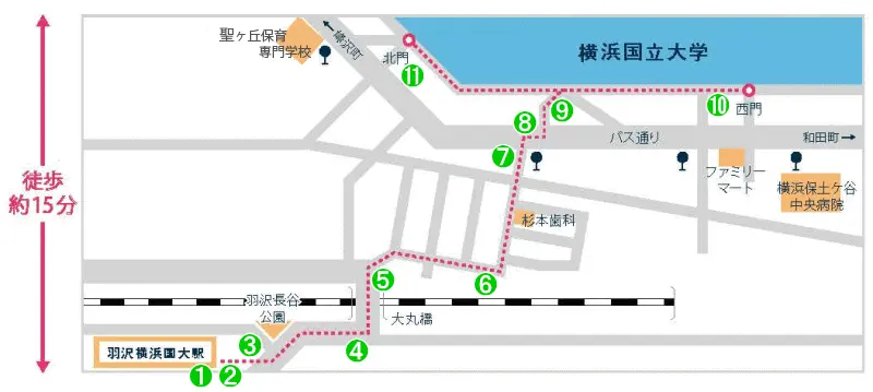 羽沢横浜国大駅周辺地図